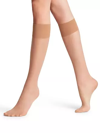 FALKE | Kniestrümpfe PURE MATT 20 Den black | beige