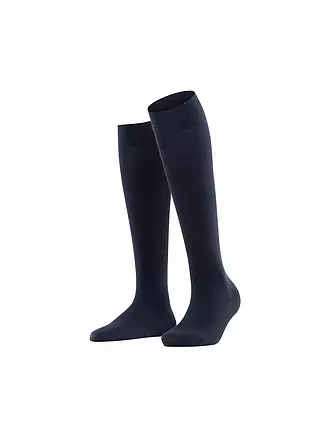 FALKE | Kniestrümpfe black | dunkelblau