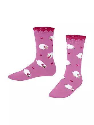 FALKE | Mädchen Socken CUTE SHEEP sand melange | rosa