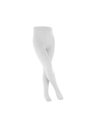 FALKE | Mädchen Strumpfhose COTTON TOUCH gloss | weiss