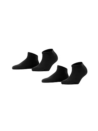 FALKE | Sneakersocken Happy 2er Pkg black | grau