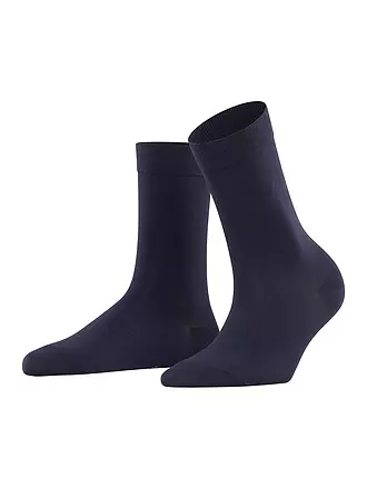 FALKE | Socken COTTON TOUCH cream | dunkelblau