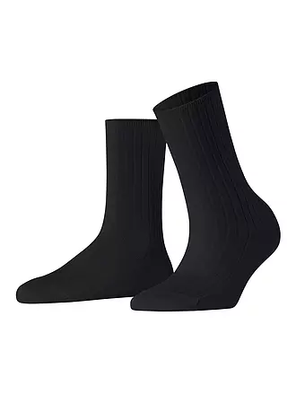 FALKE | Socken FALKE COTTON RIB black | schwarz