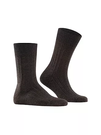 FALKE | Socken TEPPICH IM SCHUH dark brown mel. | grün