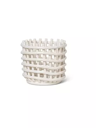 FERM LIVING | Aufbewahrungskorb Ceramic Small Offwhite | 