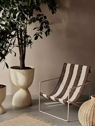 FERM LIVING | Desert Lounge Chair Cashmere Off white Chocolate | bunt