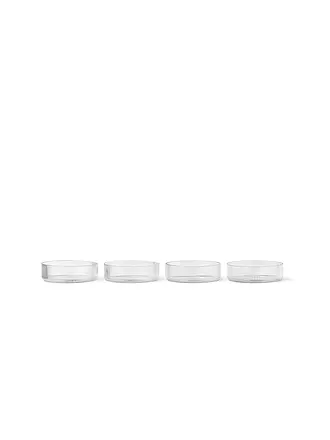 FERM LIVING | Schalen Ripple 4-er Set Clear | transparent