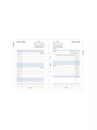 FILOFAX | Kalendereinlage Pocket 2026 Monat Deutsch | weiss
