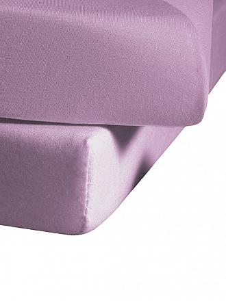 FLEURESSE | Jerseyspannleintuch 150x200cm (Silber) | lila
