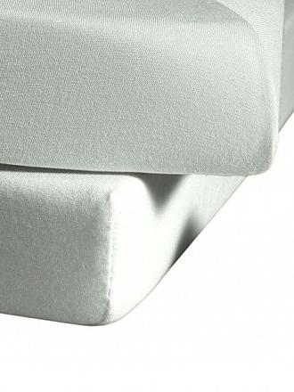 FLEURESSE | Jerseyspannleintuch 150x200cm (Silber) | grün