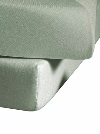 FLEURESSE | Jerseyspannleintuch 180x200cm (Silber) | grau