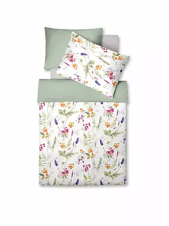 FLEURESSE | Satin Bettwäsche BED ART 70x90cm/140x200cm Coral | weiss