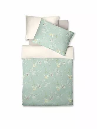 FLEURESSE | Satin Bettwäsche BED ART 70x90cm/140x200cm Peach | mint