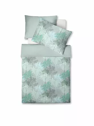 FLEURESSE | Satin Bettwäsche MIAMI 70x90cm/140x220cm Aqua | gelb