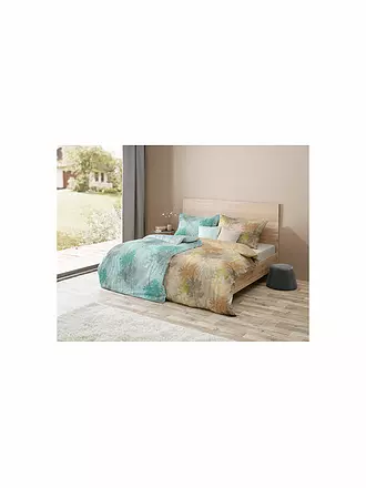 FLEURESSE | Satin Bettwäsche MIAMI 70x90cm/140x220cm Aqua | gelb
