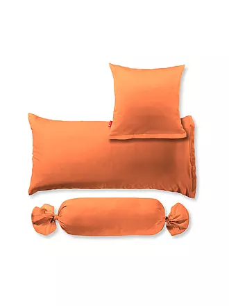 FLEURESSE | Satin Kissenbezug ROYAL UNI 2er 40x40cm Orange | lila