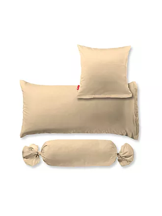 FLEURESSE | Satin Kissenbezug Royal Uni 2er 40x40cm Beige | hellblau