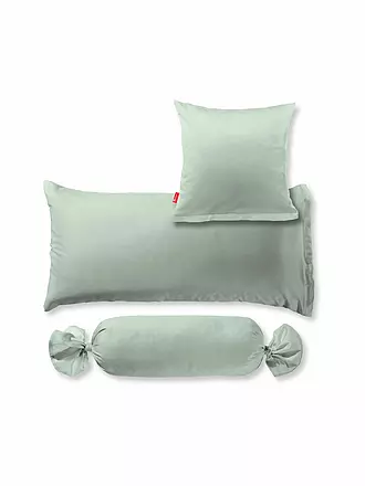 FLEURESSE | Satin Kissenbezug Royal Uni 2er 40x40cm Pearl Blue | olive