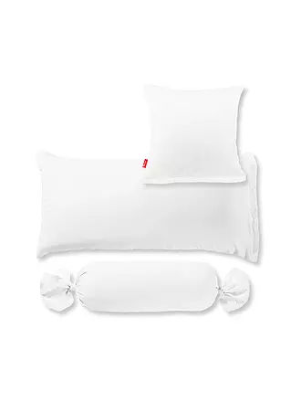 FLEURESSE | Satin Kissenbezug Royal Uni 2er 40x40cm Weiss | lila