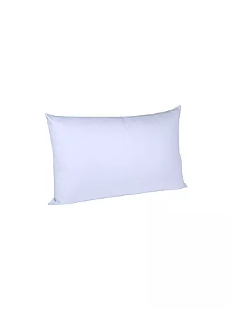 FLEURESSE | Satin Nackenrollenbezug Royal Uni 15x40cm Weiss | hellblau