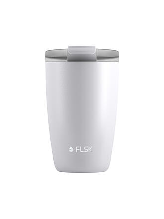 FLSK | CUP Coffee to go-Becher 0,35l Edelstahl White | weiss