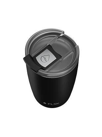 FLSK | CUP Coffee to go-Becher 0,35l Edelstahl White | schwarz