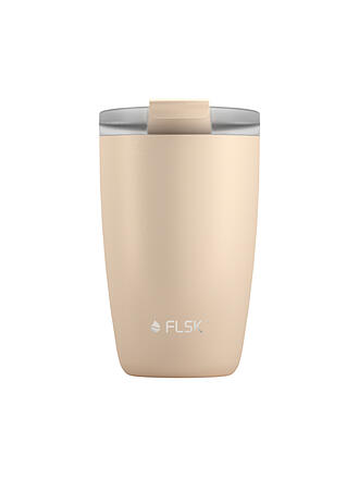 FLSK | CUP Coffee to go-Becher 0,35l Edelstahl White | beige