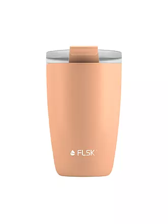 FLSK | Isolierbecher - Thermosbecher CUP Coffee to go-Becher 0,35l Peach | lila