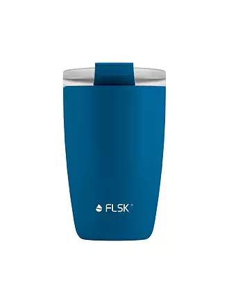 FLSK | Isolierbecher - Thermosbecher CUP Coffee to go-Becher 0,35l Stainless | blau