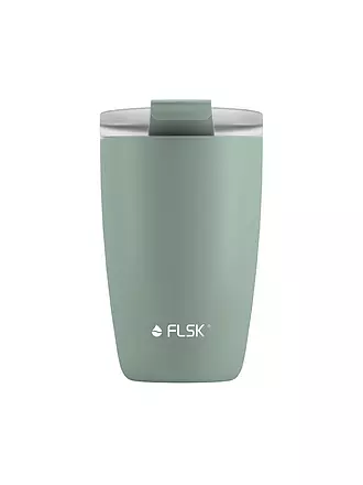 FLSK | Isolierbecher - Thermosbecher CUP Coffee to go-Becher 0,35l Sunrise | dunkelgrün