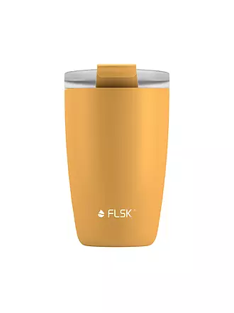 FLSK | Isolierbecher - Thermosbecher CUP Coffee to go-Becher 0,35l Sunrise | dunkelgrün