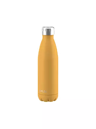 FLSK | Isolierflasche - Thermosflasche 0,5l Edelstahl White | gelb