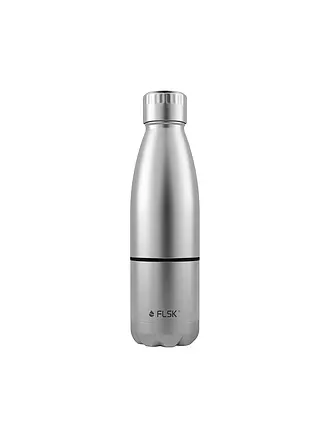 FLSK | Isolierflasche - Trinkflasche mit Becher 0,7l Ridge-Green | silber