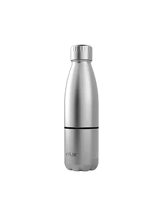 FLSK | Isolierflasche - Trinkflasche mit Becher 0,7l Ridge-Green | silber