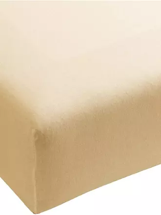 FORMESSE | Jersey-Spannleintuch BELLA DONNA  120/200 cm - 130/220 cm Anthrazit | beige