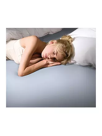 FORMESSE | Jersey-Spannleintuch BELLA DONNA 140/200 cm - 160/220 cm Himmelblau | gelb