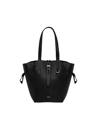 FURLA | Ledertasche - Shopper NET Medium | schwarz