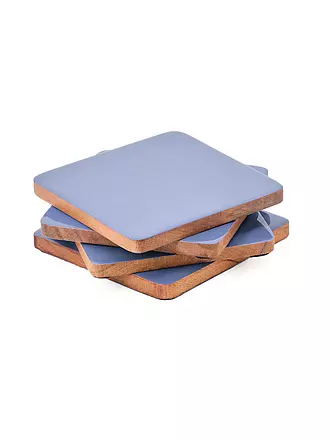 FYNCH HATTON | Untersetzer JALA 4 er Set 10x10cm Dove Blue | lila