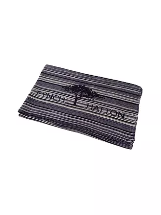 FYNCH HATTON | Wohndecke 150x210cm KOMBERS STRIPED Midnight | hellgrau