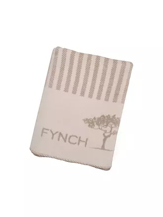 FYNCH HATTON | Wohndecke 150x210cm KOMBERS STRIPED Midnight | hellgrau