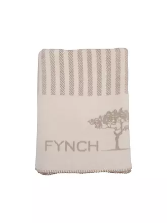 FYNCH HATTON | Wohndecke 150x210cm KOMBERS STRIPED Midnight | hellgrau