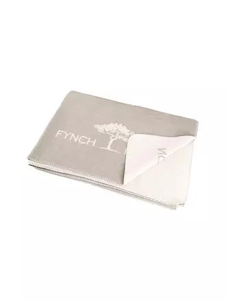 FYNCH HATTON | Wohndecke 150x210cm KOMBERS STRIPED Midnight | hellgrau