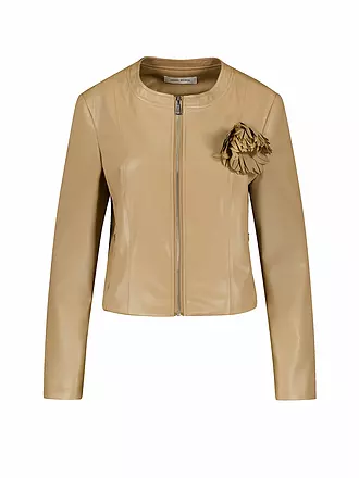 GERRY WEBER | Jacke in Lederoptik | schwarz