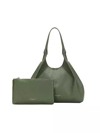 GIANNI CHIARINI | Ledertasche - Hobo Bag DUA | olive