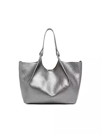 GIANNI CHIARINI | Ledertasche - Hobo Bag DUA | silber
