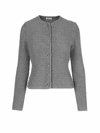 GOTTSEIDANK | Trachten Strickjacke AGNES | grau