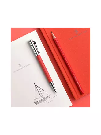 GRAF VON FABER-CASTELL | Buch mit Leineneinband A5 India Red | hellblau