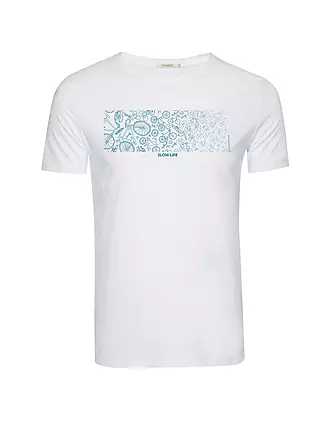 GREENBOMB | T-Shirt BIKE SLOW GUIDE | weiss