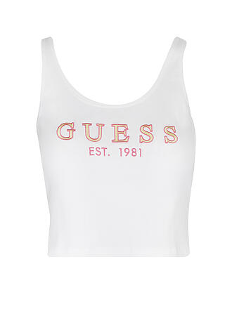 GUESS PERFORMANCE | Top Cropped Fit | weiß