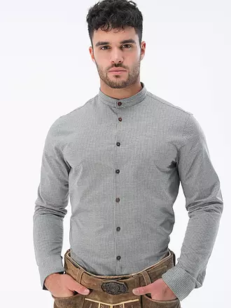 GWEIH & SILK | Trachtenhemd ALPSEE | grau